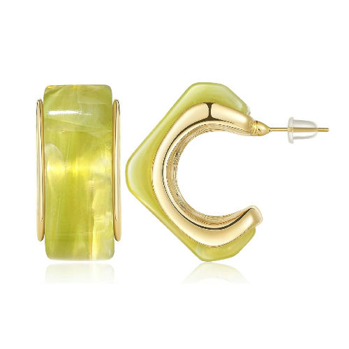 Acrylic Square Drop Earrings