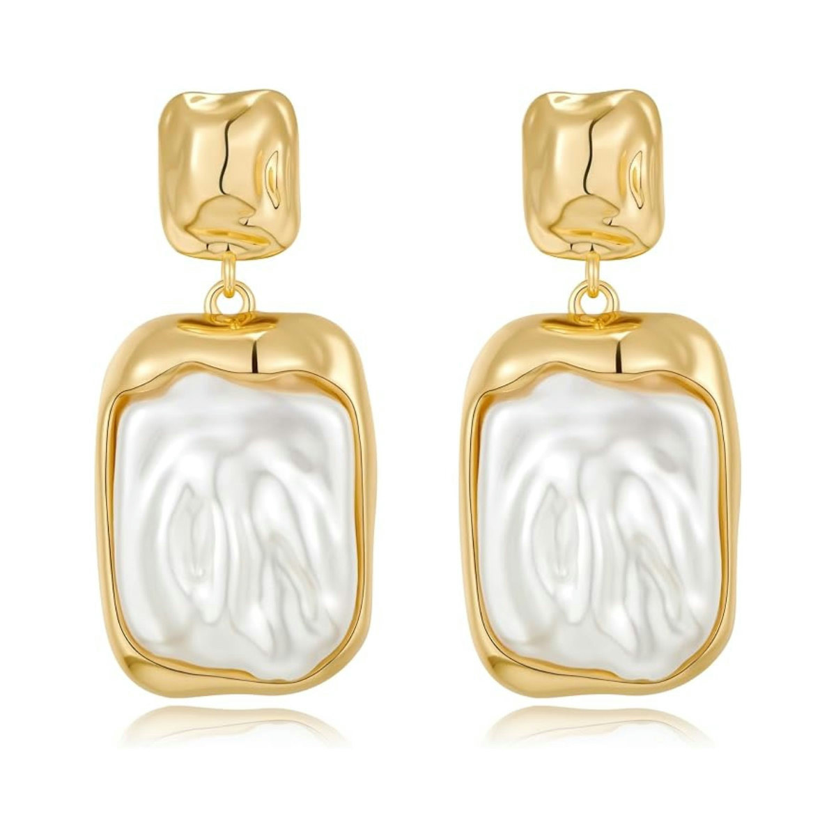 Baroque Pearl Dangle Earrings