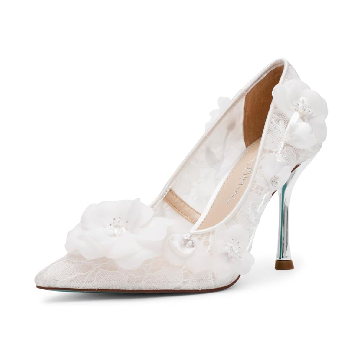 Betsey Johnson Floral Lace Heels