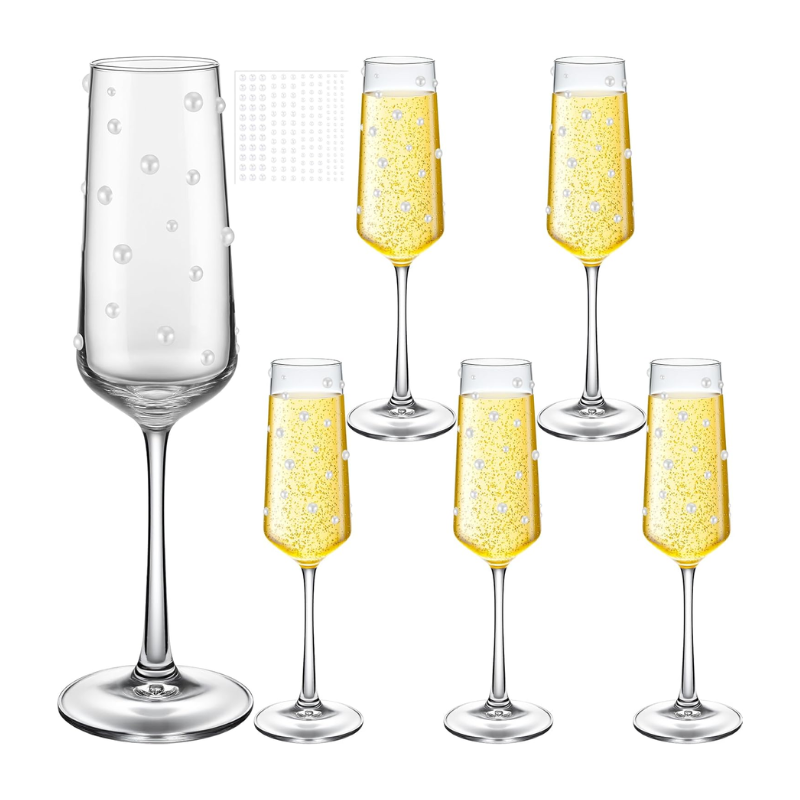 Bride and Bridesmaid Champagne Flutes