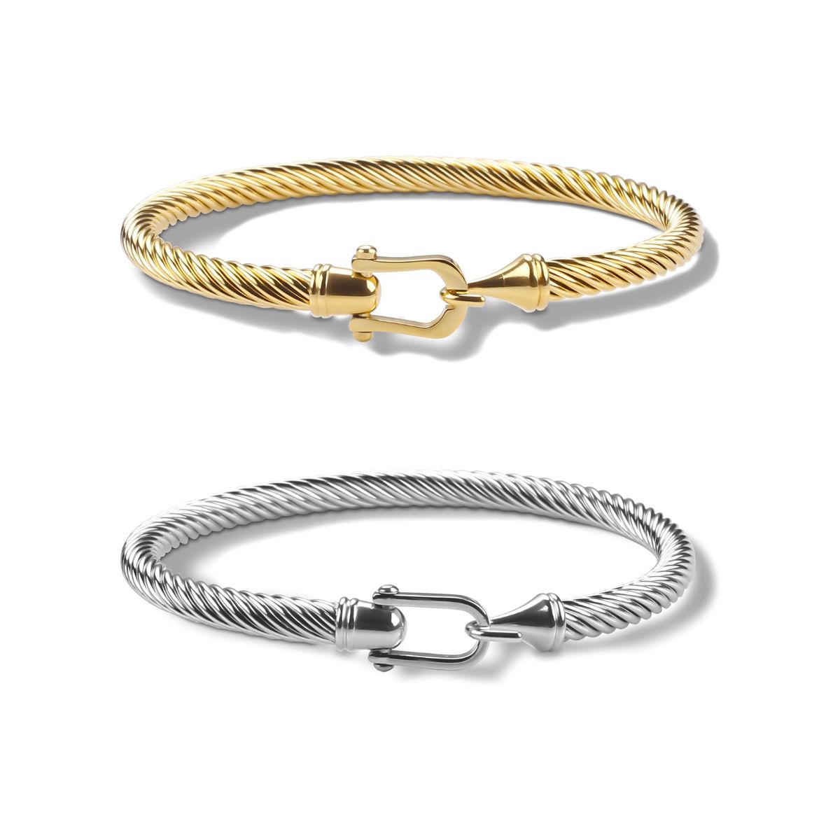 Cable Hook Clasp Bracelet