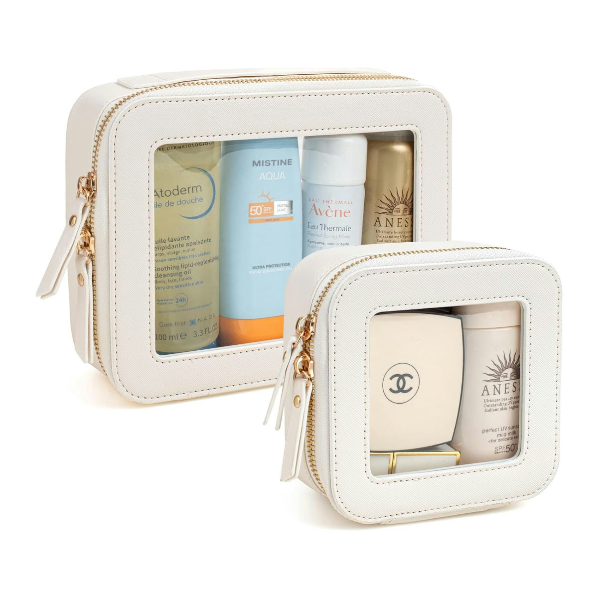 Clear Makeup Case Set