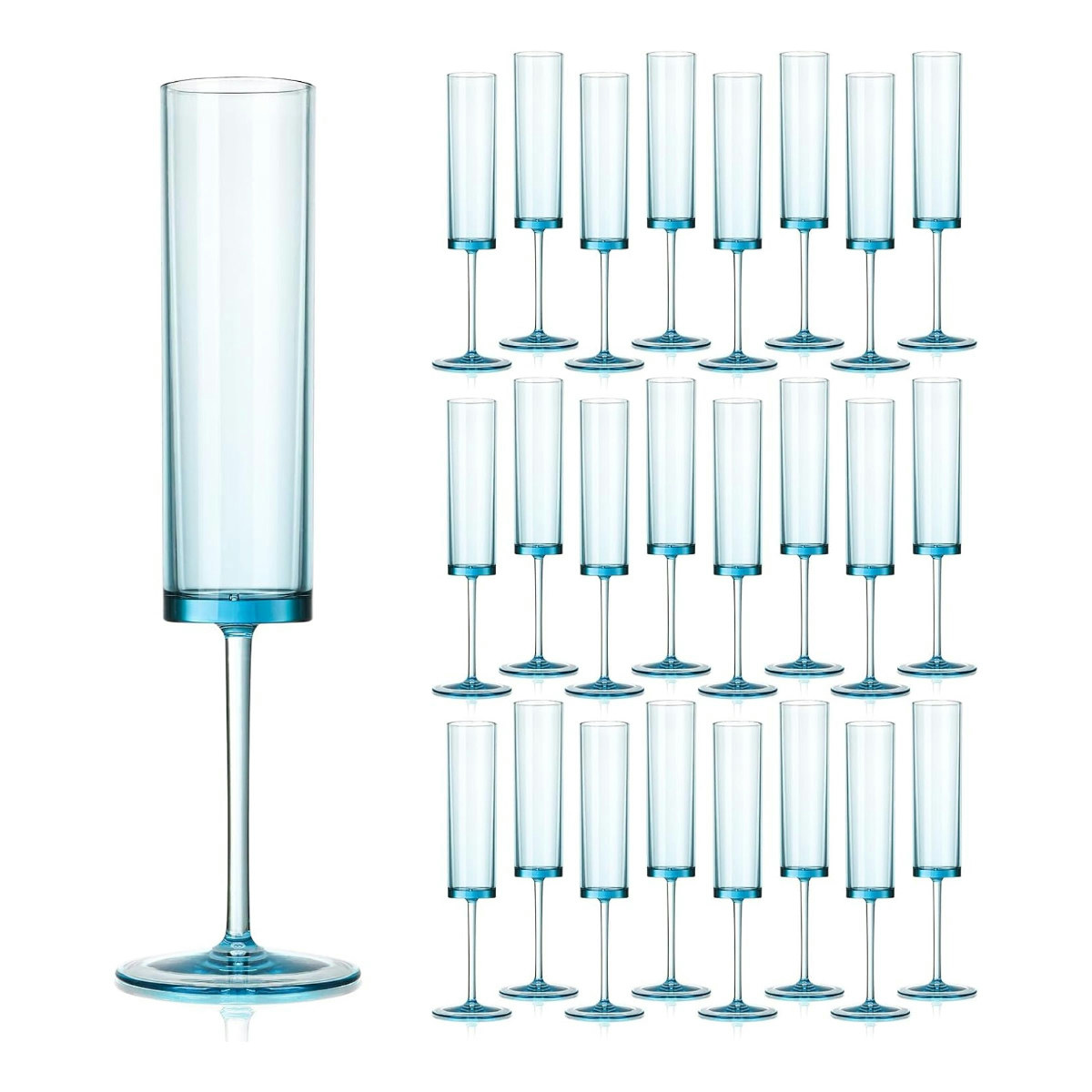 Colorful Acrylic Champagne Glasses