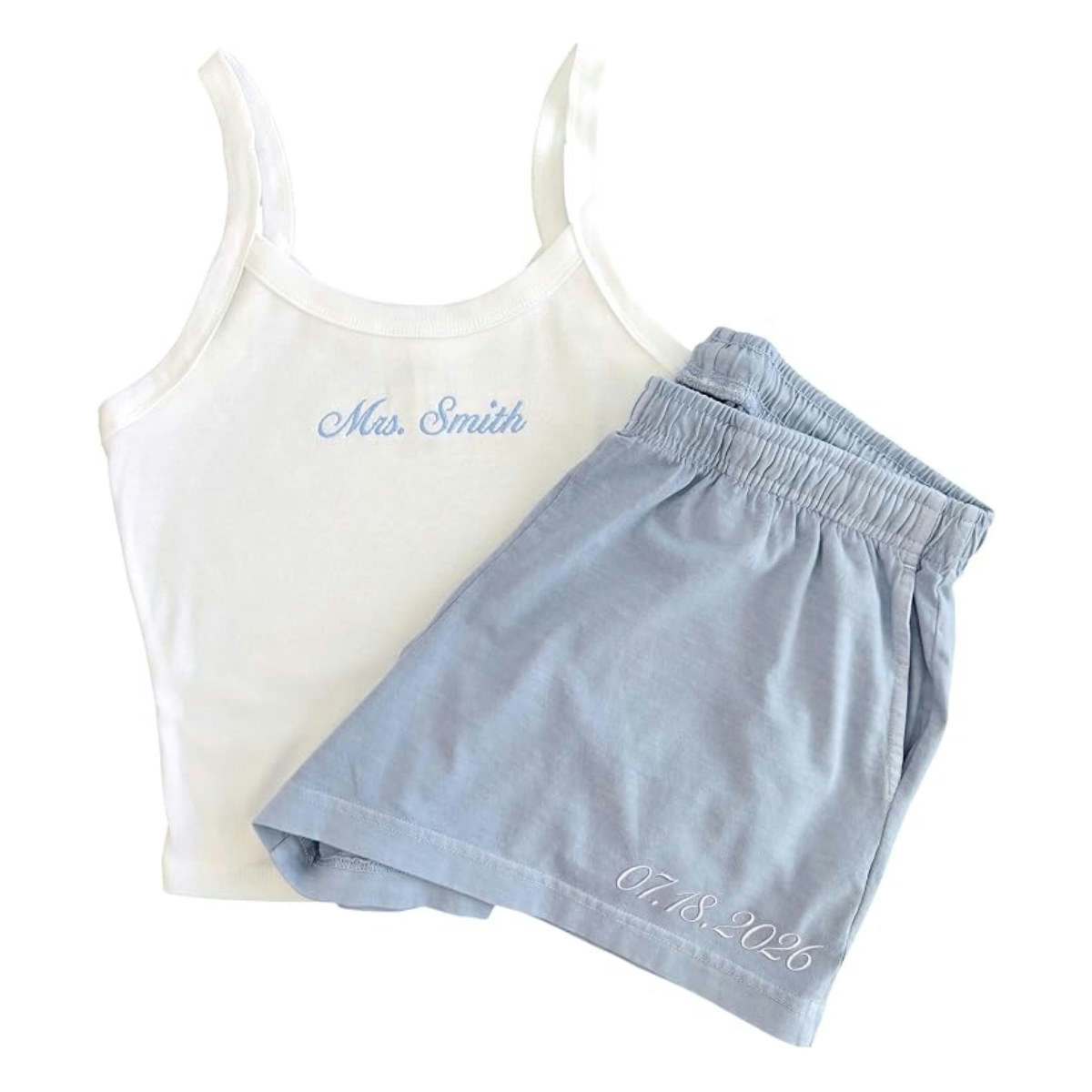 Custom Embroidered Tank & Short Set