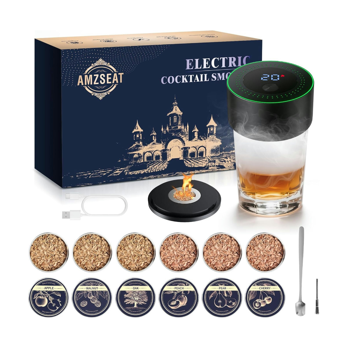 Electric Cocktail Smoker Set