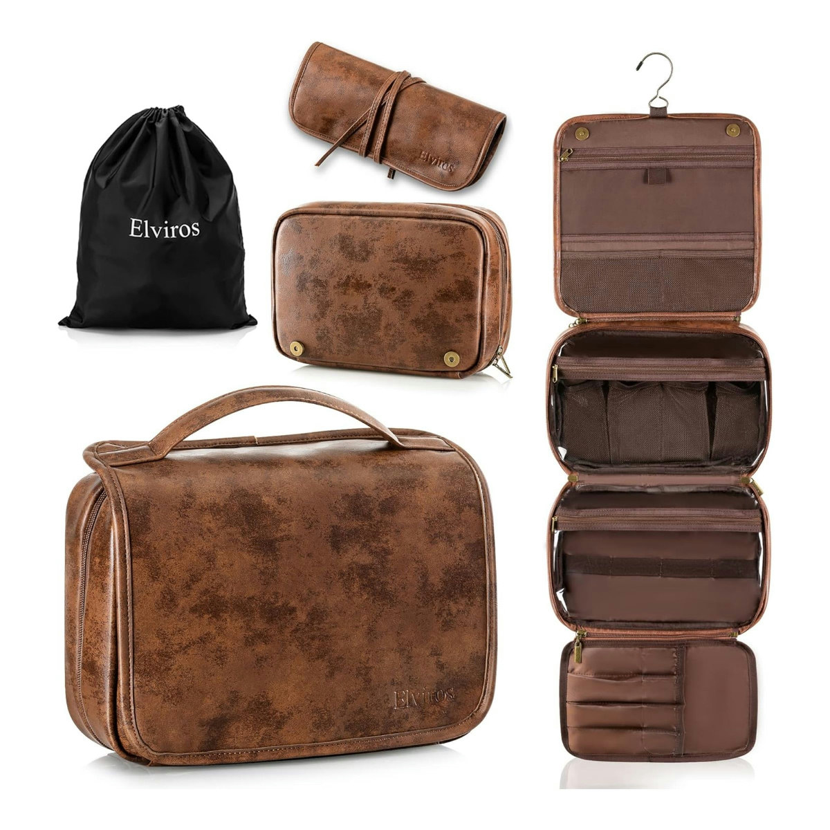 Elviros Hanging Toiletry Bag