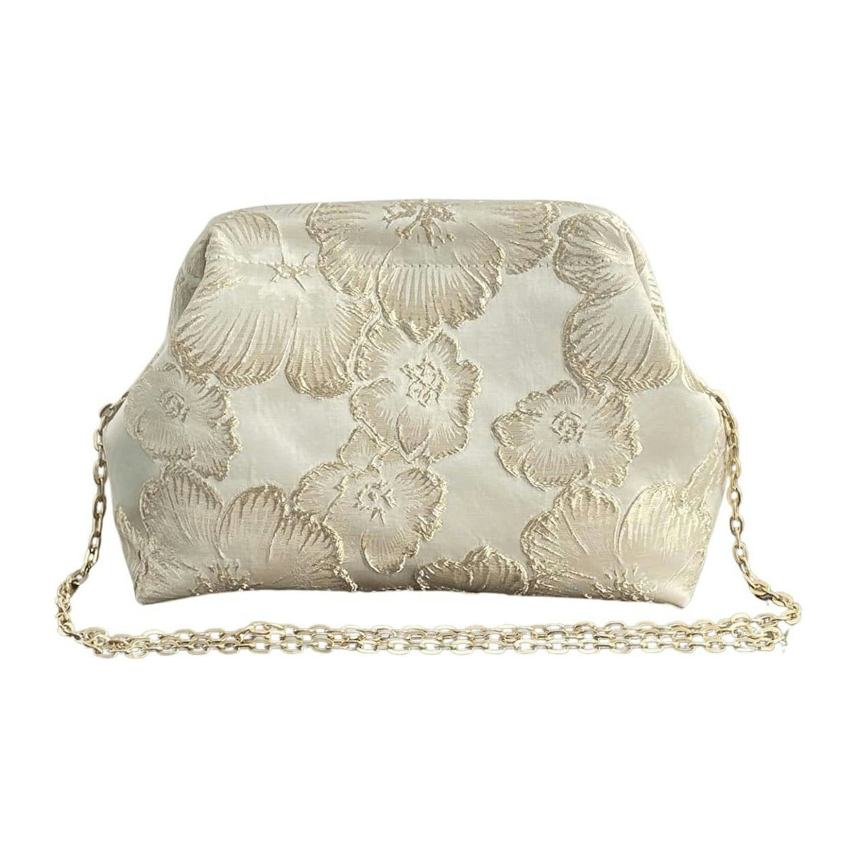 Floral Kiss Lock Clutch