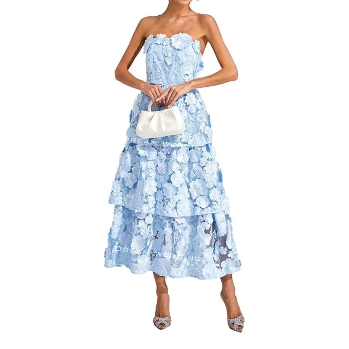 Floral Strapless Dress