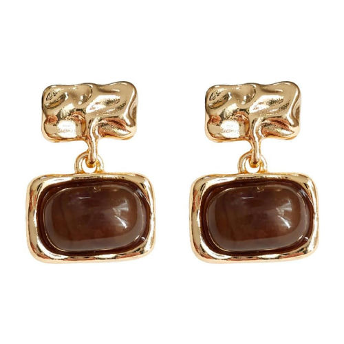 Gold Plated Retro Earrings