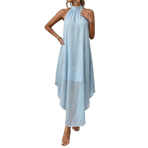 Halter Chiffon Dress