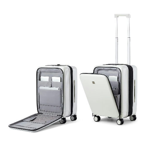 Hanke Grace Carry On Luggage White