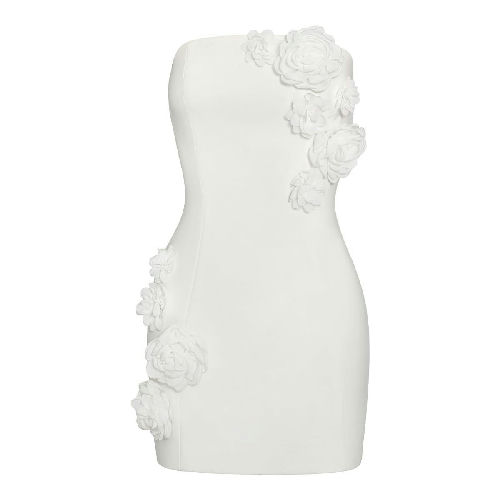 JW PEI Strapless Floral Dress