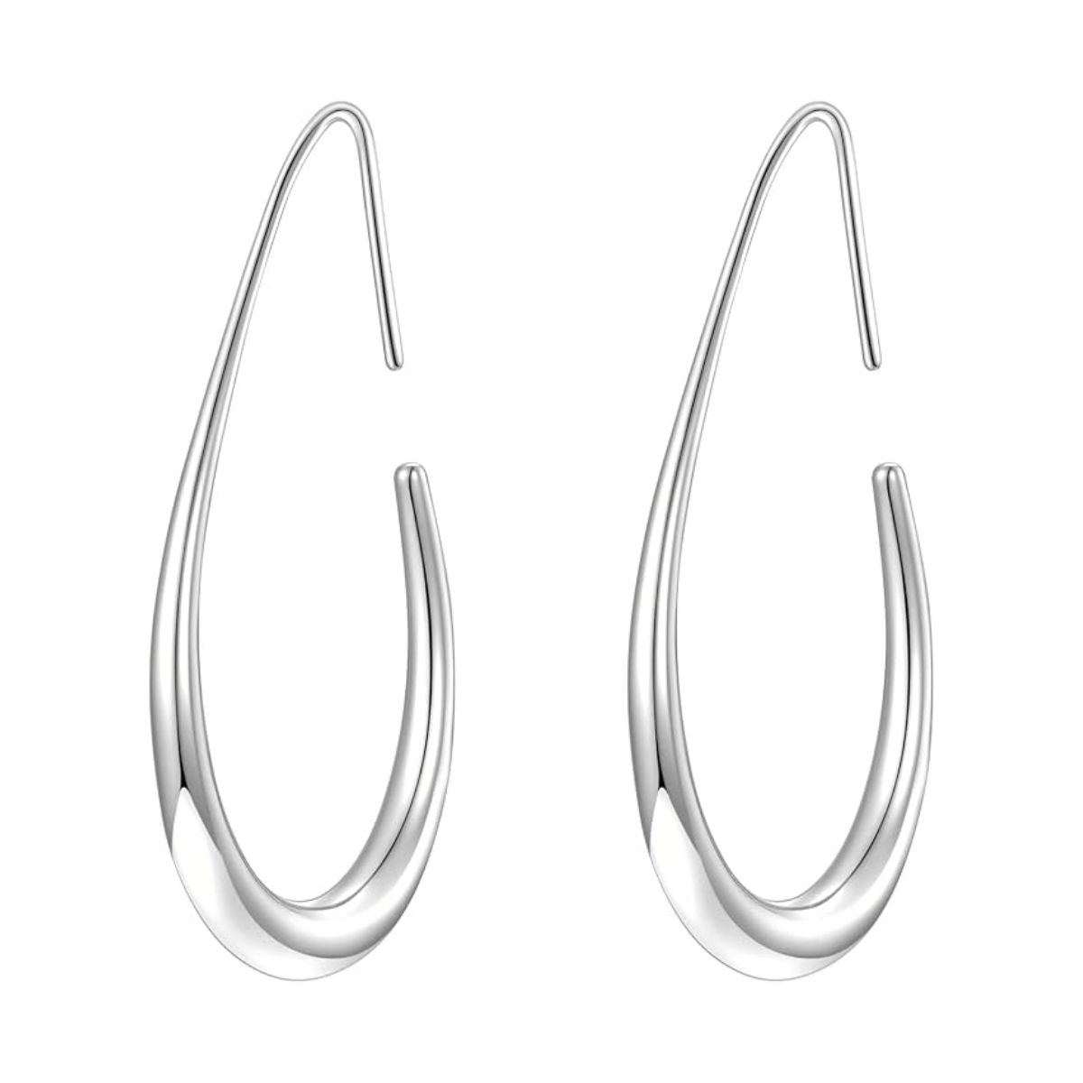 Lightweight Teardrop Hoop Earrings