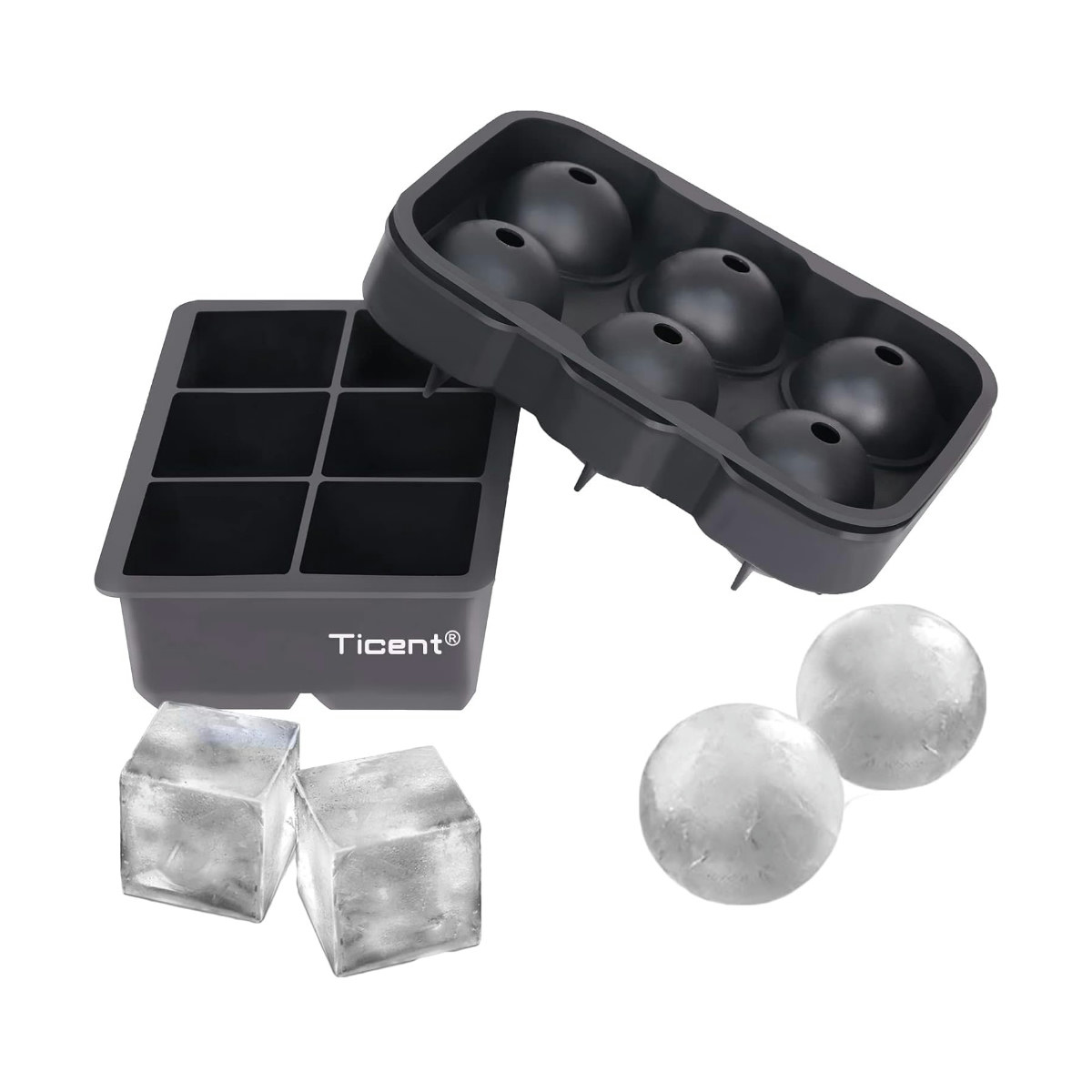 Whiskey Glass Ice Molds