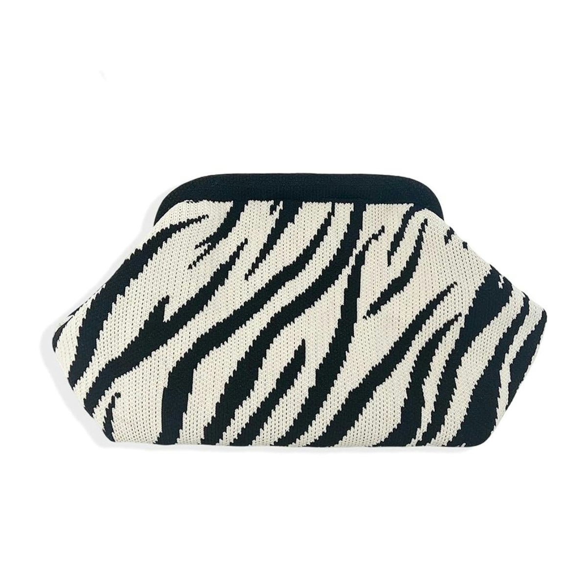 Zebra Print Crochet Clutch