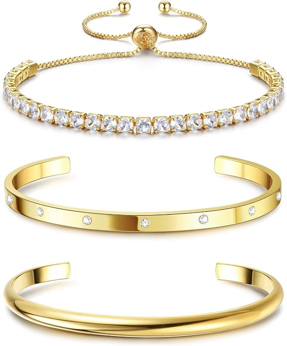 Bangle Cuff Bracelet Set