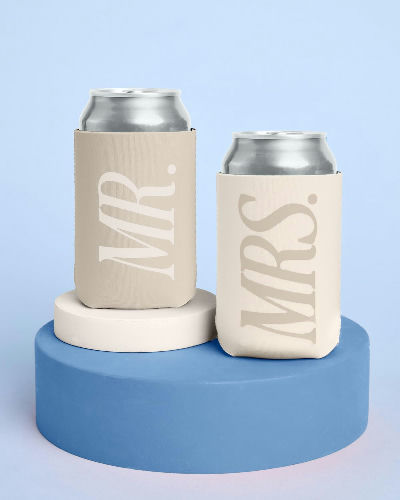 Mr and Mrs Drink Sleeve Set