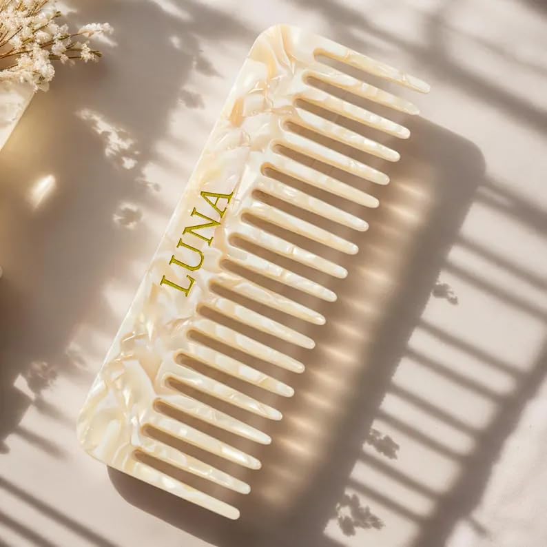 Customizable Wide Tooth Comb